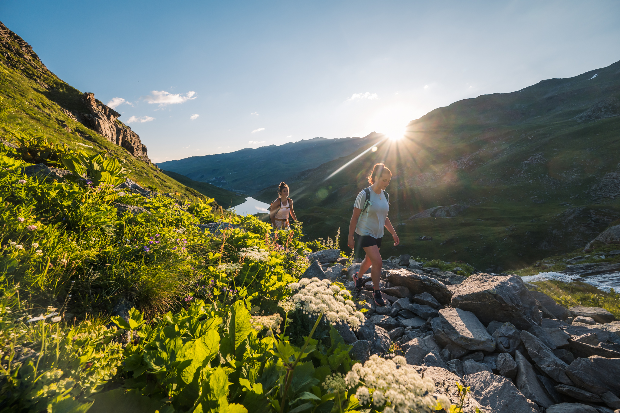 mountain walk in les menuires
