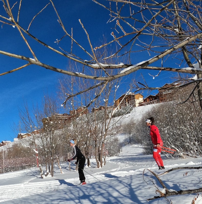 Cours de ski nordique, biathlon