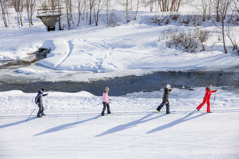 Cours de ski nordique, biathlon