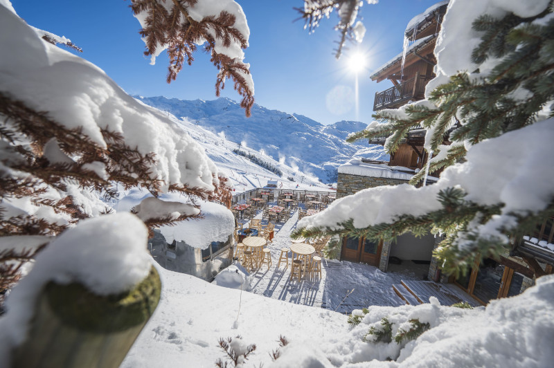 Vues des pistes hôtel Kaya Les Menuires