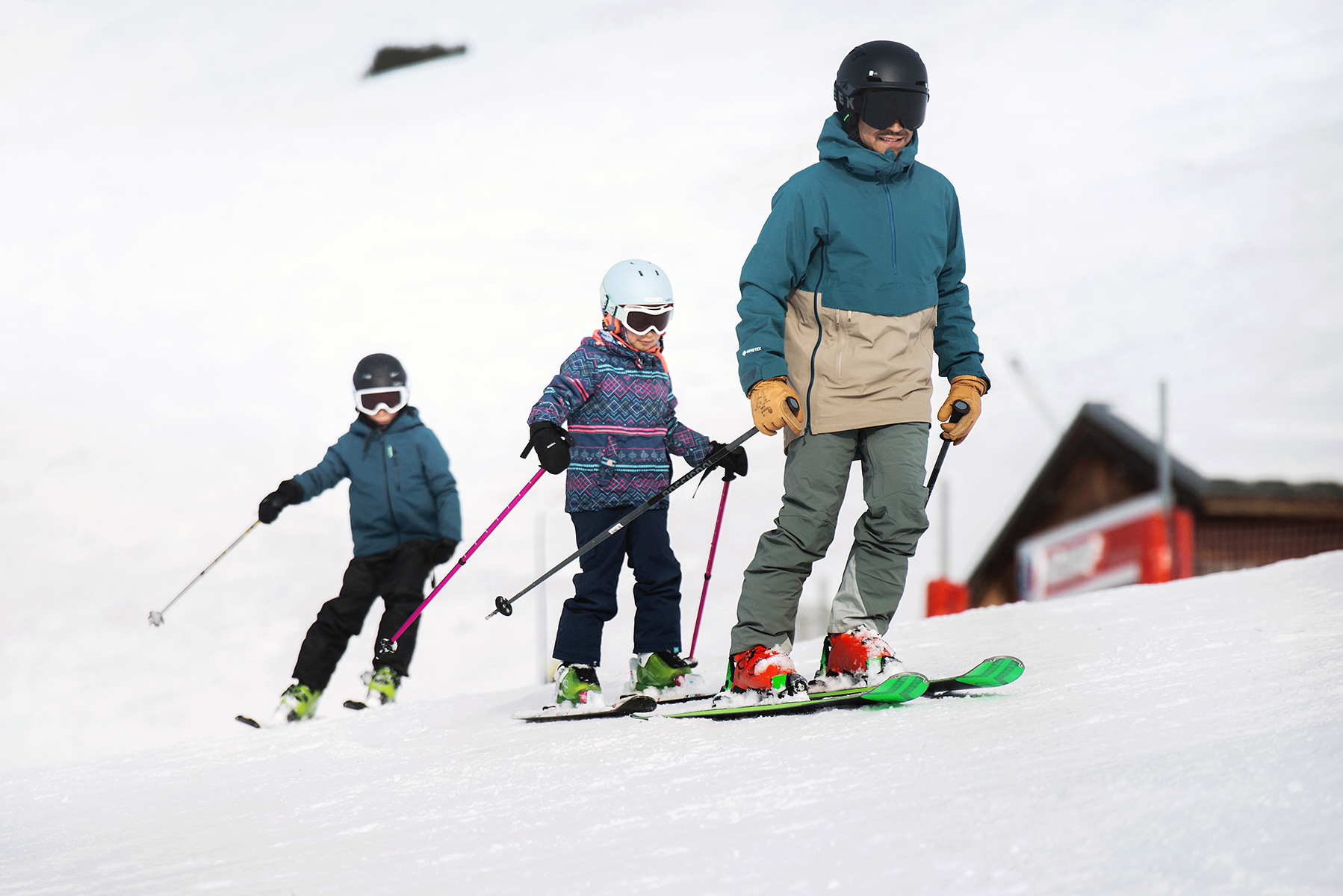 Ski en famille aux Menuires - © David Andre