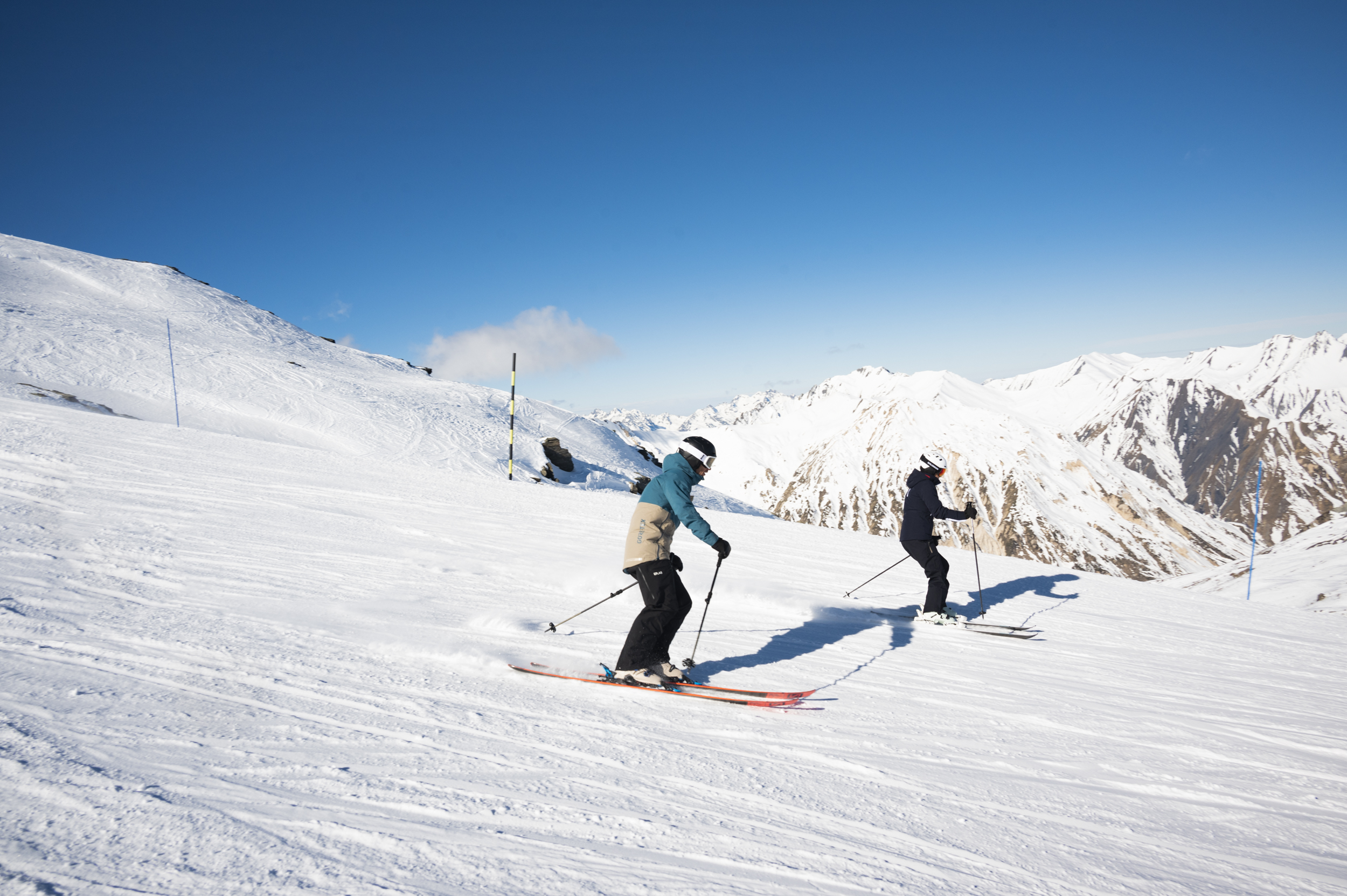 Ski sur les pistes des Menuires - © OT Les Menuires