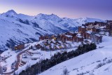 Vue sur la station des Menuires dans les 3 Vallées en Savoie