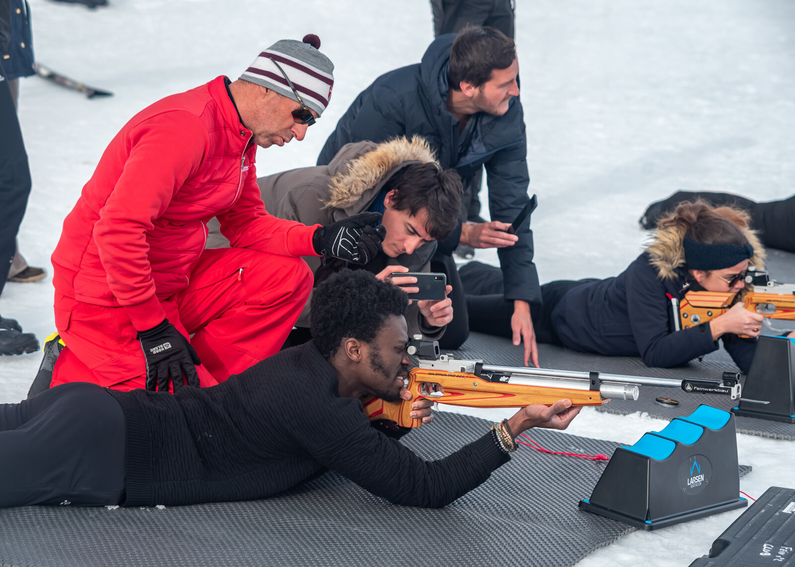 Cours de biathlon Les Menuires Savoie marion-foehn