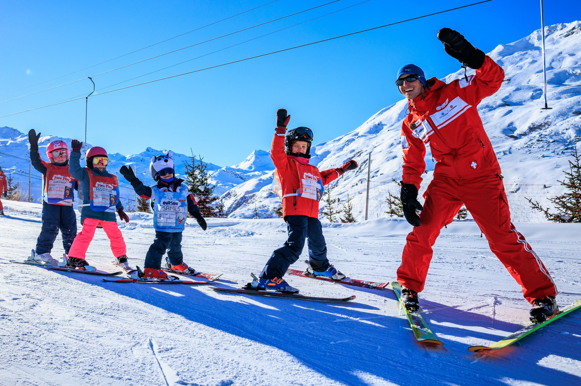 Cours de ski collectif enfants