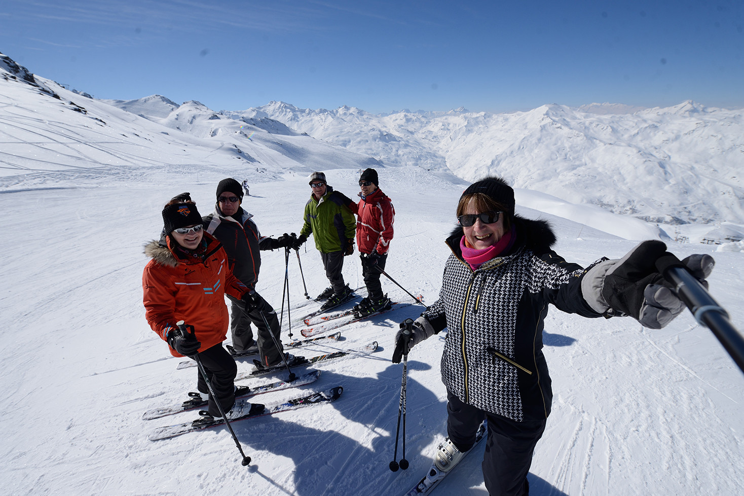 Se retrouver sur les pistes aux Menuires