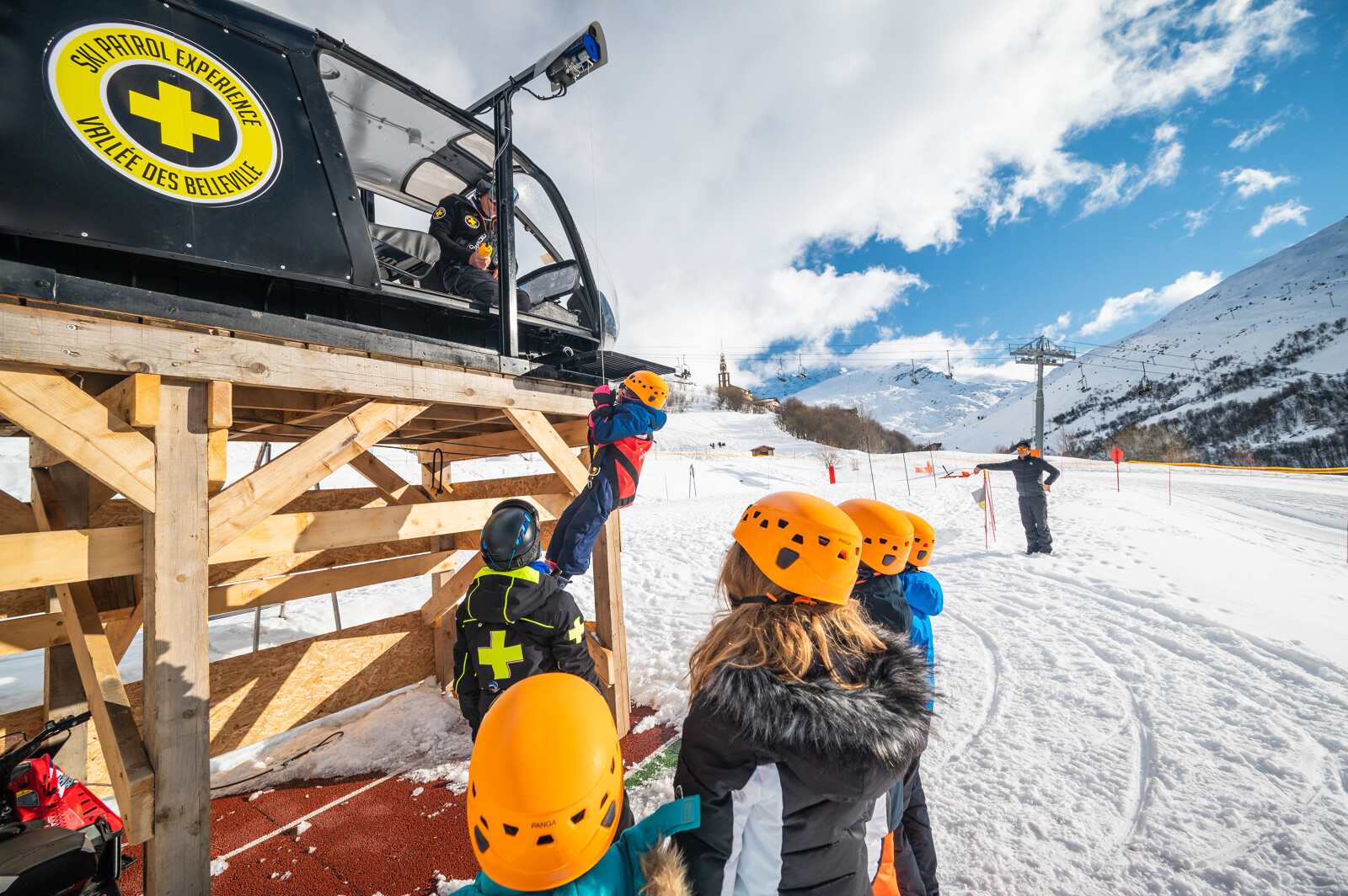 Ski Patrol simulation héliportage Les Menuires