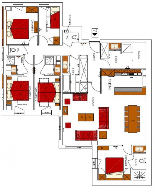 Le Chalet de la Dame Blanche 02-5 pièces-10 personnes-les Menuires-les-3-vallées