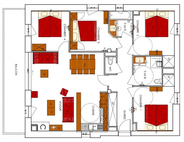 Le Chalet de la Dame Blanche 11-5 pièces-8 personnes-les Menuires-les-3-vallées Le Chalet de la Dame Blanche 11-5 pièces-8 personnes-les Menuires-les-3-vallées